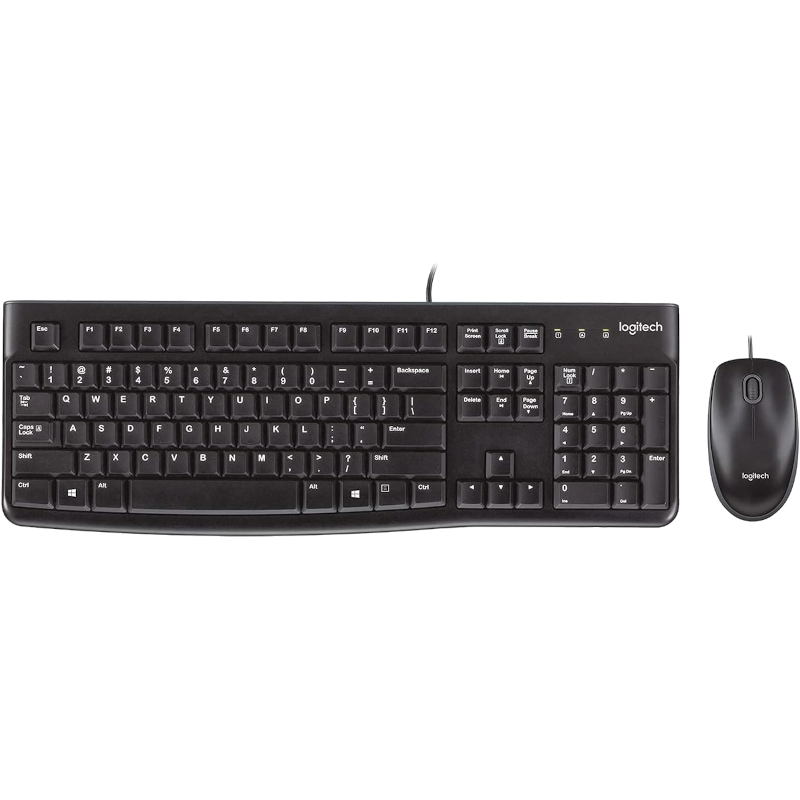 Клавіатура в комплекті з мишею Logitech MK120 Corded Combo (920-002563)